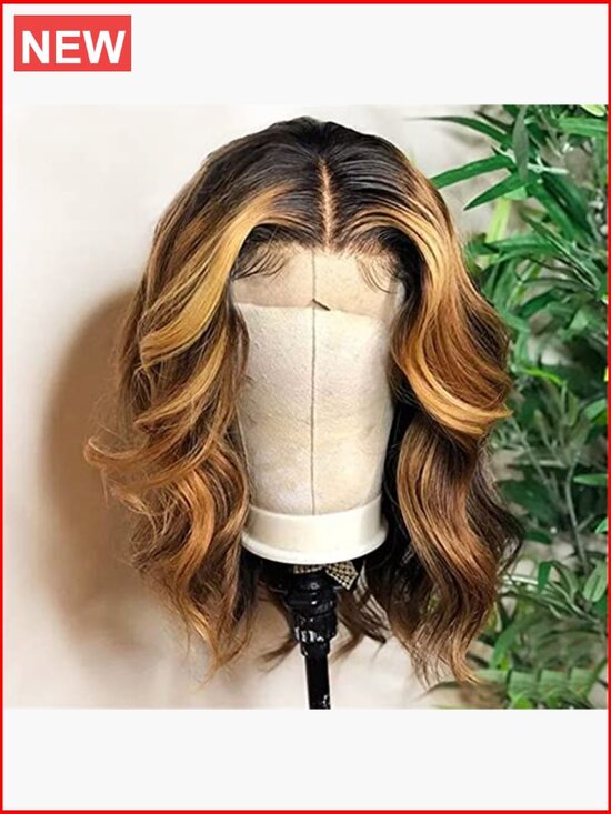 Synthetic Lace Front Wig Loose Wave Heat Resistant Glueless 16 Inch 175% Density main image 4